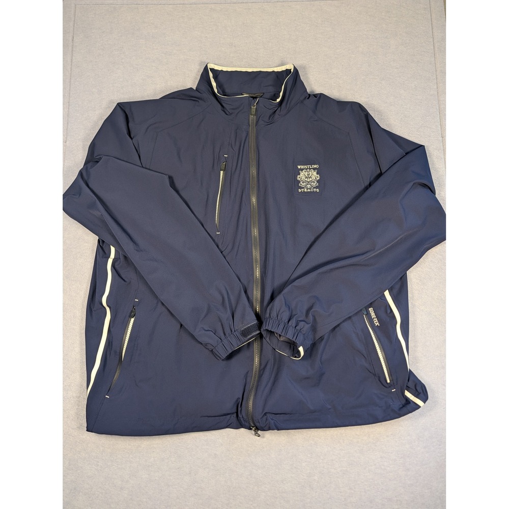Zero Restriction Jacket Mens XXL Navy Whistling Straits Golf Orig $340 Excellent